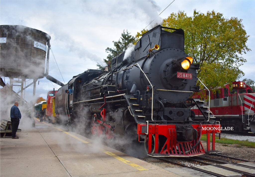Train in Boone Historic Railway Station